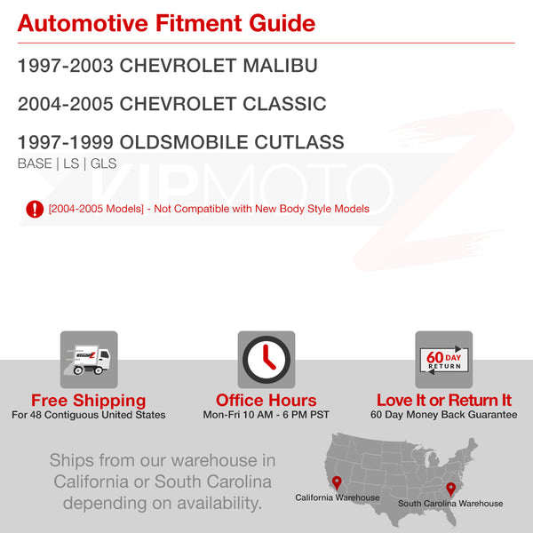 1997-2003 Chevrolet Malibu Chrome Headlight