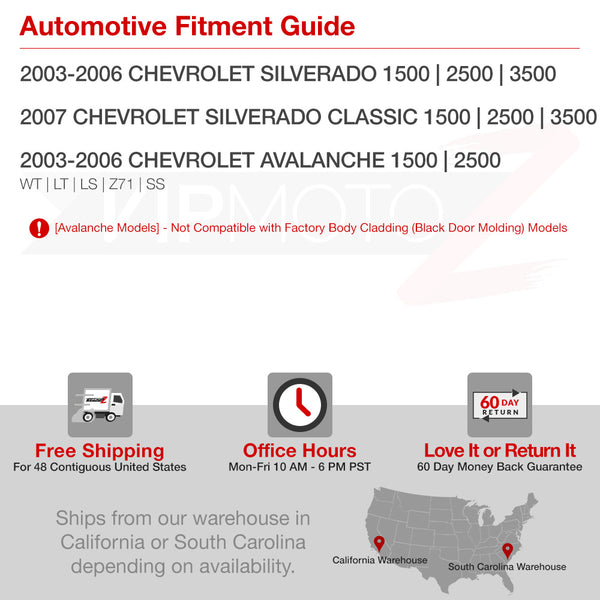 2003-2006 Chevrolet Silverado 1500 | 2500 | 3500 Chrome Headlight