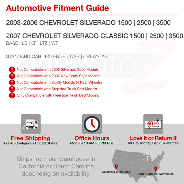 2003-2006 Chevrolet Silverado 1500 | 2500 | 3500 Red Tail Light