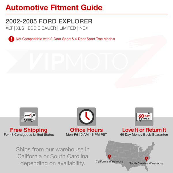 2002-2005 Ford Explorer Rosso Burgundy Tail Light