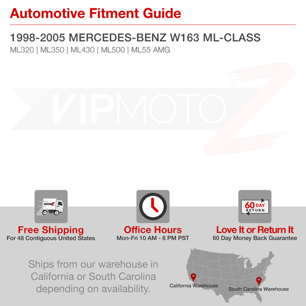 1998-2005 Mercedes-Benz W163 ML-Class Chrome Tail Light