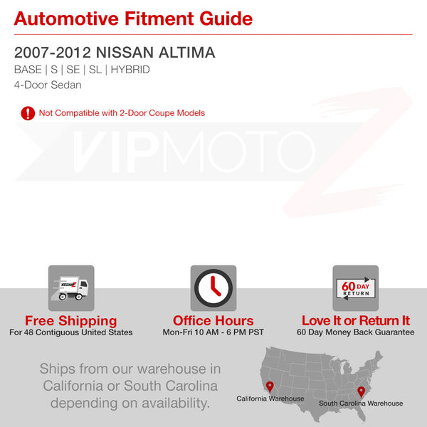 2007-2009 Nissan Altima Smoked Fog Light