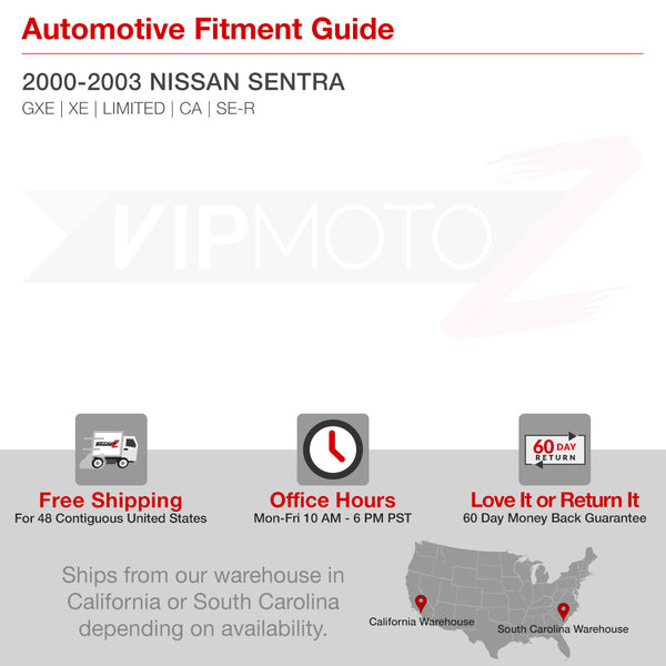 2000-2003 Nissan Sentra Chrome Headlight