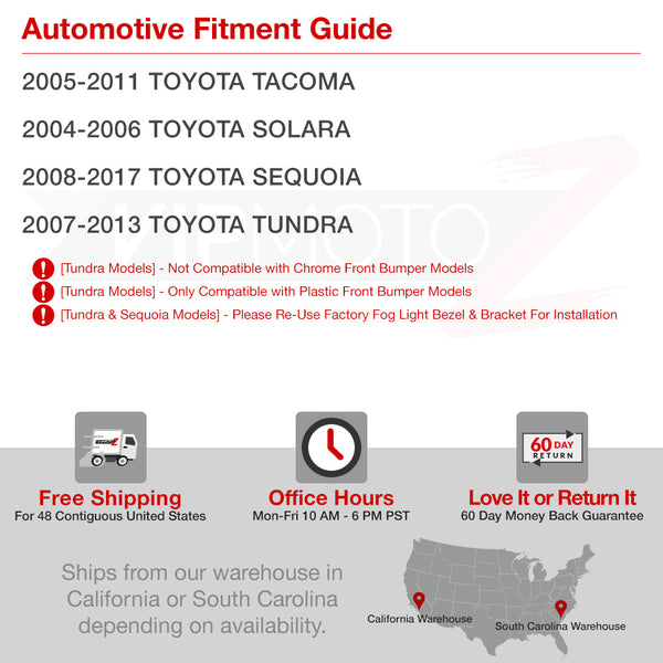 2005-2011 Toyota Tacoma Smoked Fog Light