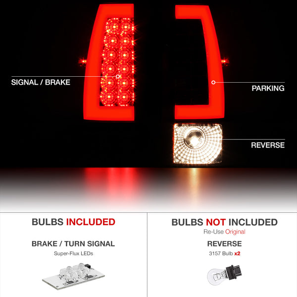 1999-2002 Chevrolet Silverado 1500 | 2500 | 3500 Red Tail Light