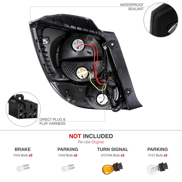 2012-2014 Chevrolet Sonic Rosso Burgundy Tail Light