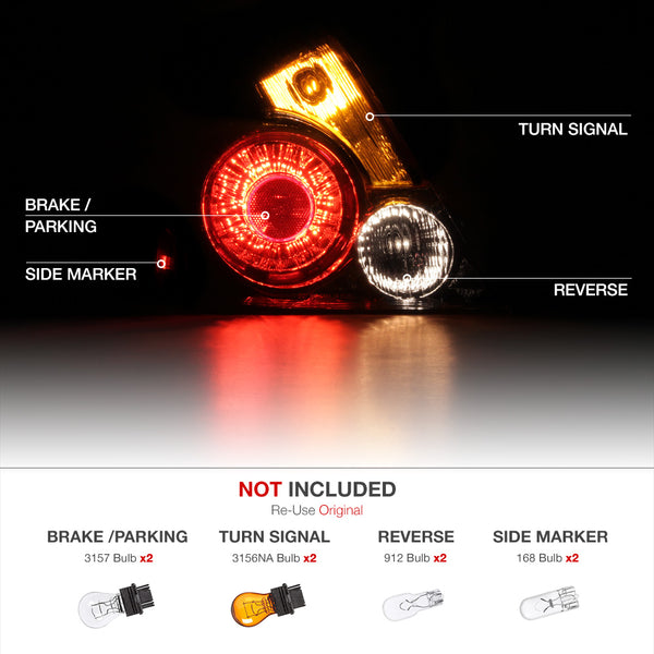 2007-2009 Nissan Altima Factory Style Tail Light