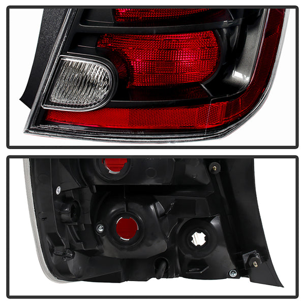 2010-2012 Nissan Sentra Black Tail Light