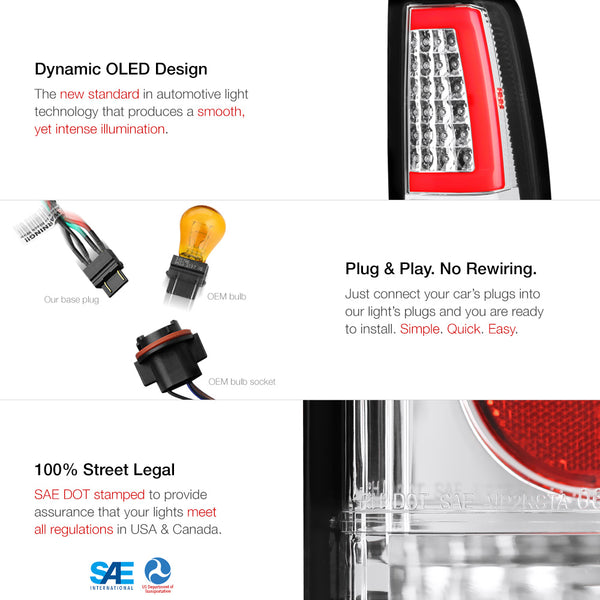 2003-2006 Chevrolet Silverado 1500 | 2500 | 3500 Chrome Tail Light