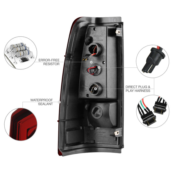 2003-2006 Chevrolet Silverado 1500 | 2500 | 3500 Red Tail Light