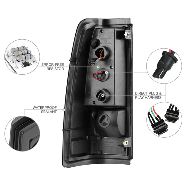 2003-2006 Chevrolet Silverado 1500 | 2500 | 3500 Smoked Tail Light