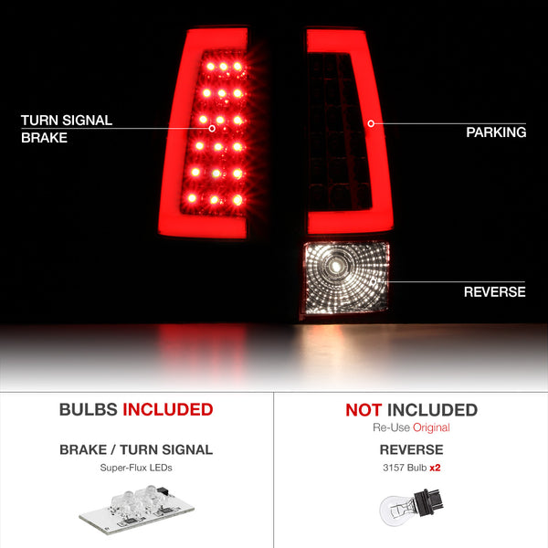 1999-2002 Chevrolet Silverado 1500 | 2500 | 3500 Red Tail Light