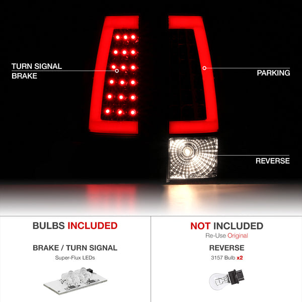 1999-2002 Chevrolet Silverado 1500 | 2500 | 3500 Smoked Tail Light