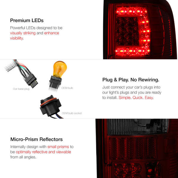 2004-2008 Ford F-150 Red Tail Light