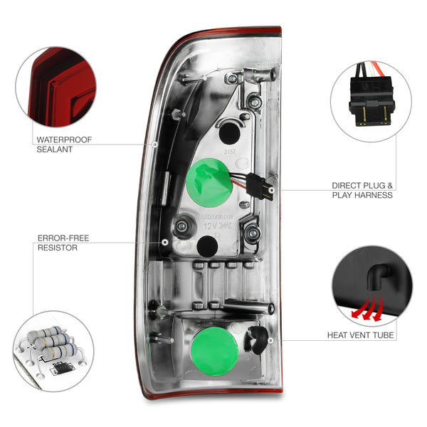 1997-2003 Ford F-150 Red Tail Light
