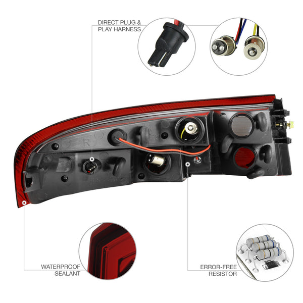 Rosso burgundy LED Tail Lights