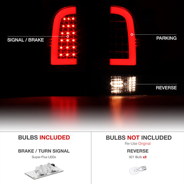 2005-2015 Toyota Tacoma Smoked Tail Light