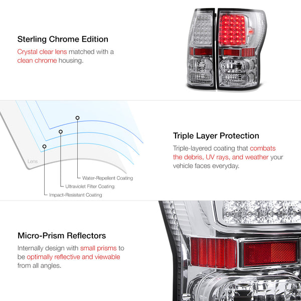 2007-2013 Toyota Tundra Chrome Tail Light