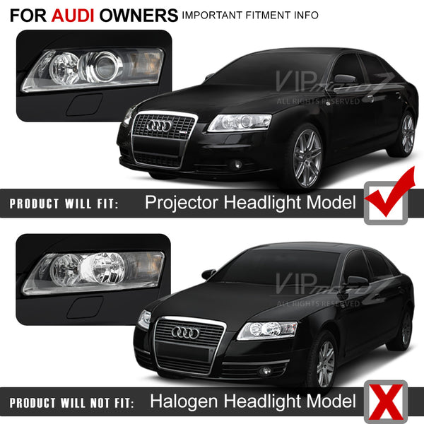 [Daytime Running LED Strip] Infinity Black Projector Headlights