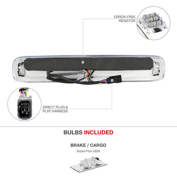 1999-2006 Chevrolet Silverado 1500 | 2500 | 3500 Black Third Brake Light