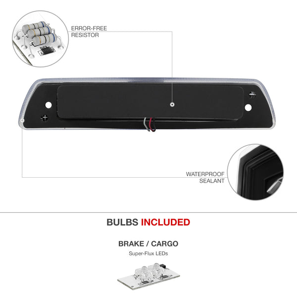 2009-2014 Ford F-150 Black Third Brake Light