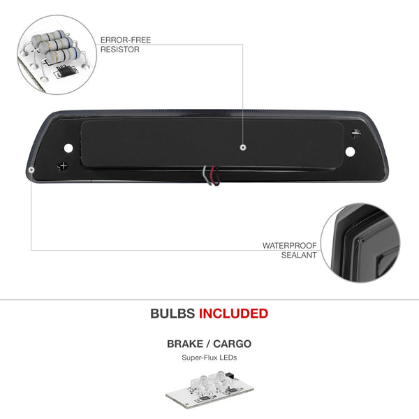2009-2014 Ford F-150 Black Third Brake Light