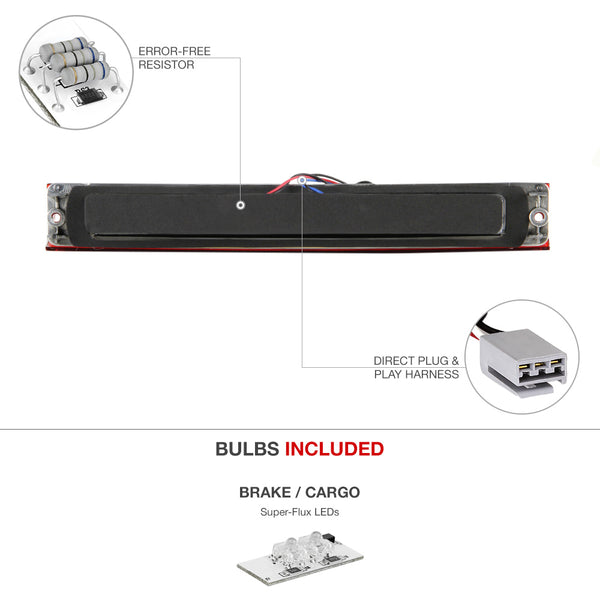 1997-2003 Ford F-150 Black Third Brake Light