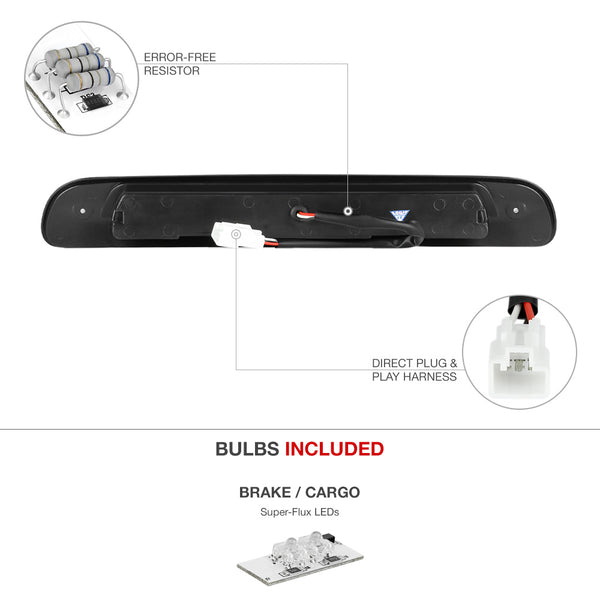 2000-2006 Toyota Tundra Black Third Brake Light