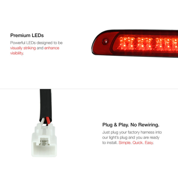 2000-2006 Toyota Tundra Black Third Brake Light