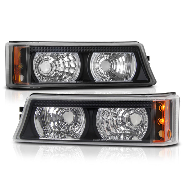 2003-2006 Chevrolet Silverado 1500 | 2500 | 3500 Black Corner Light