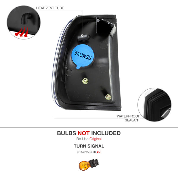 1997-2003 Ford F-150 Black Corner Light