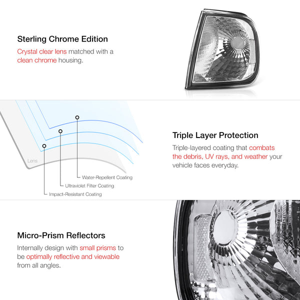 1997-2003 Ford F-150 Chrome Corner Light