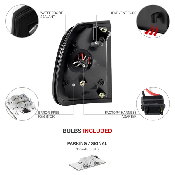 1997-2003 Ford F-150 Black Corner Light
