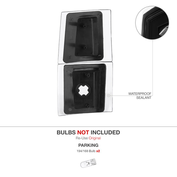 1994-2000 Chevrolet C/K Series 1500 | 2500 | 3500 Pickup Black Corner Light