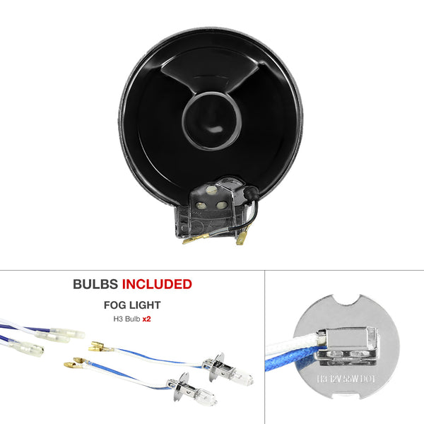 Universal DIY Light Kit Black Fog Light