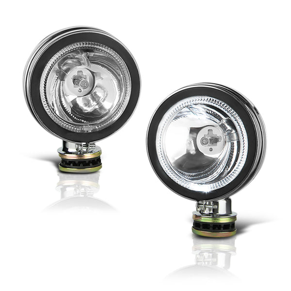Universal DIY Light Kit Chrome Fog Light