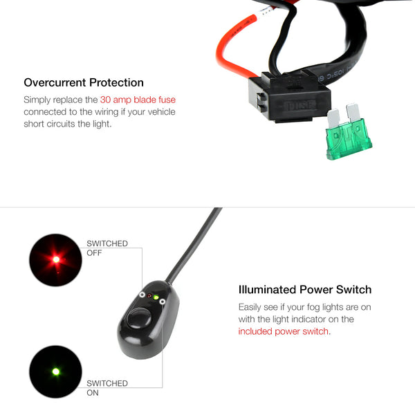 Universal DIY Light Kit Fog Light