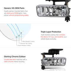 1999-2002 Chevrolet Silverado 1500 | 2500 | 3500 Chrome Fog Light