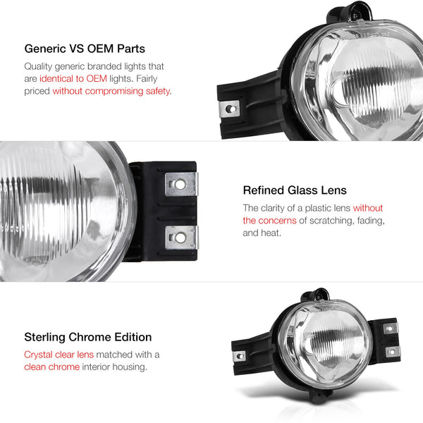 2002-2008 Dodge RAM 1500 Dark Red Fog Light