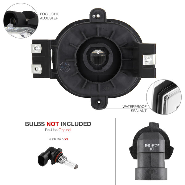 2002-2008 Dodge RAM 1500 Dark Red Fog Light