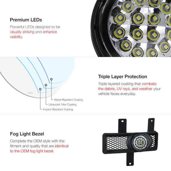 1997-1998 Ford F-150 Chrome Fog Light