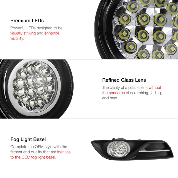 2013-2015 Nissan Sentra B17 Chrome Fog Light