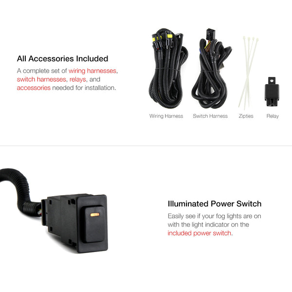 2007-2009 Nissan Altima Smoked Fog Light