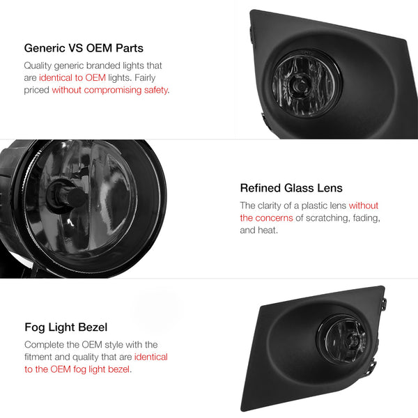 2007-2011 Nissan Versa Smoked Fog Light