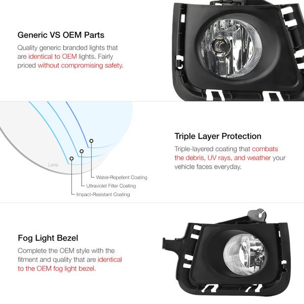 2012-2014 Toyota Prius C Chrome Fog Light