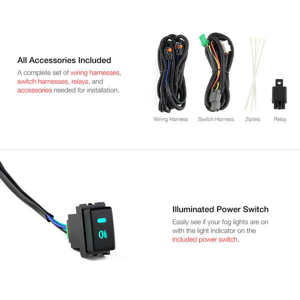 2007-2011 Toyota Yaris Smoked Fog Light