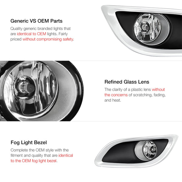 2009-2011 Toyota Yaris Chrome Fog Light