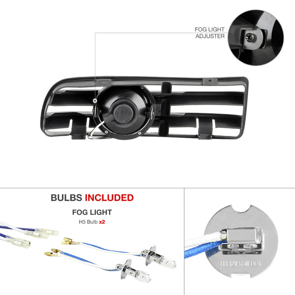 1999-2004 Volkswagen MK4 Golf Smoked Fog Light