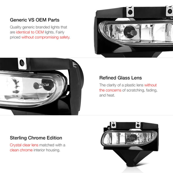 1999-2004 Ford Mustang Chrome Fog Light
