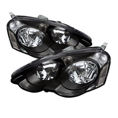 2002-2004 Acura RSX Black Headlight